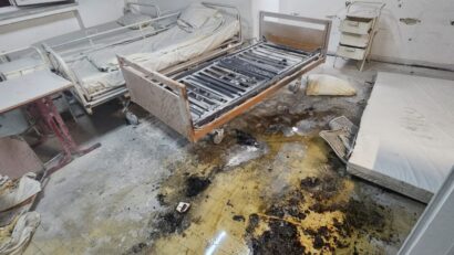 Incendiu la Spitalul Județean de Urgență Reșița, pe Secția Psihiatrie. 16 pacienți evacuați și o pacientă rănită