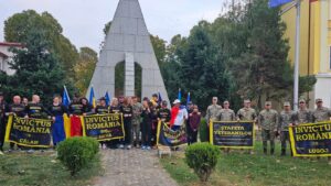 Ștafeta Veteranilor Invictus 2026 a ajuns la Lugoj. 32 de voluntari au parcurs 110 kilometri în cinstea eroilor României
