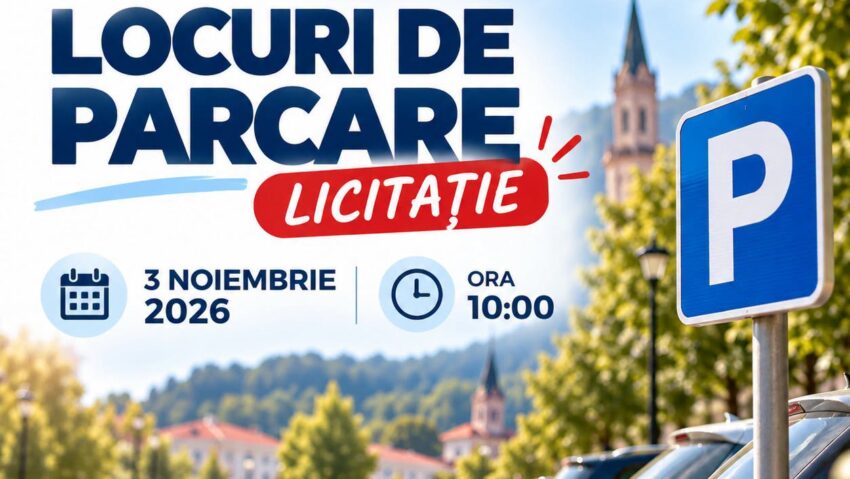 Licitație pentru locurile de parcare de reședință din Reșița. Care sunt zonele vizate