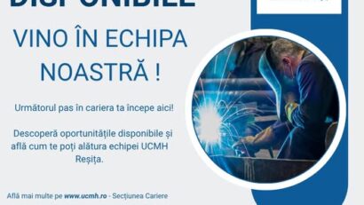 UCMH Reșița angajează 107 persoane. Ce posturi sunt disponibile în 2026