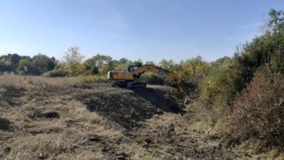 Lucrări pentru reducerea riscului de inundații pe cursul de apă Hisiaș, în județul Timiș