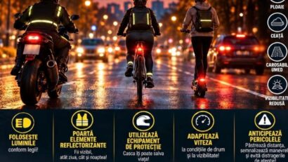 Siguranța participanților la trafic cu două roți, în atenția polițiștilor din Caraș-Severin