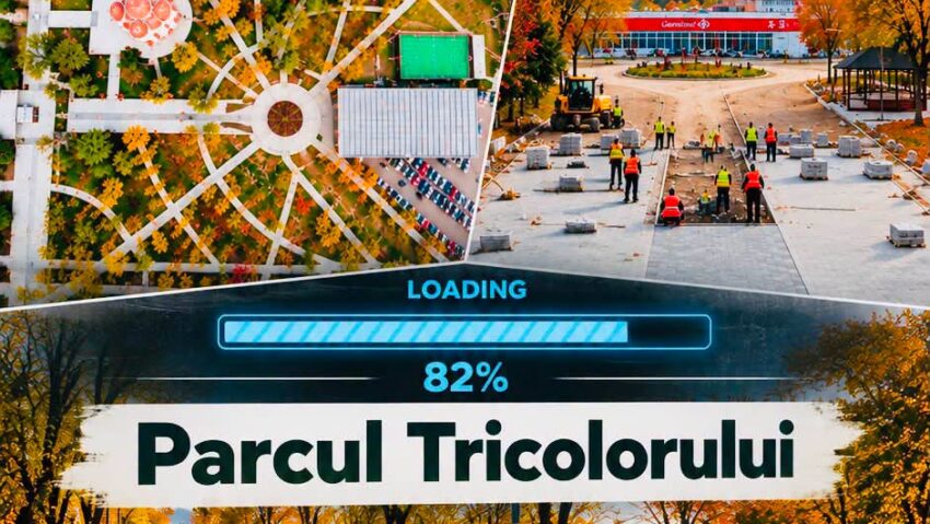 Parcul Tricolorului din Reșița, modernizat în proporție de 82%. Investiția depășește 55 de milioane de lei