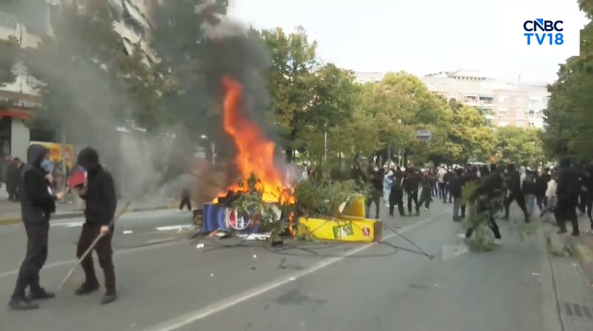 A treia zi de proteste studențești în Albania
