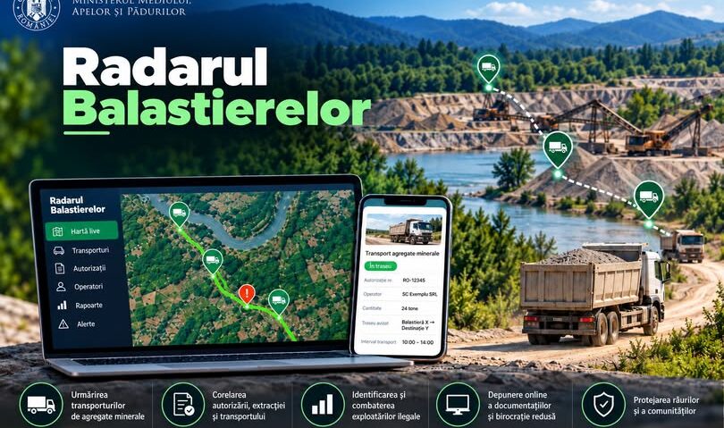 Radarul Balastierelor, în etapa de recepție finală. Ce mai trebuie făcut pentru ca aplicația să devină funcțională