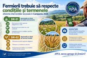 APIA Caraş-Severin: Fermierii trebuie să respecte termenele pentru Campania 2026