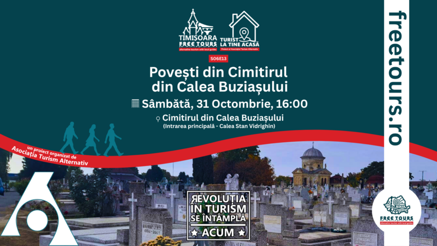 Tur ghidat inedit de Halloween, în Timișoara: poveștile ascunse ale Cimitirului din Calea Buziașului