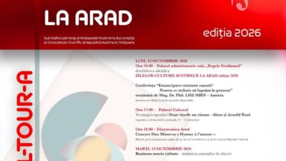Zilele Culturii Austriece la Arad 2026. Patru zile de conferințe, expoziții, concerte și artă digitală